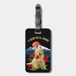Golden Retriever Bagagelabel