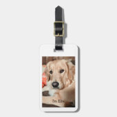 Golden Retriever-bagagelabel Bagagelabel (Voorkant verticaal)