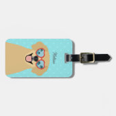 Golden Retriever Bagagelabels (Voorkant horizontaal)