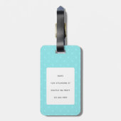 Golden Retriever Bagagelabels (Achterkant verticaal)