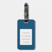 Golden Retriever Bagagelabels (Achterkant verticaal)