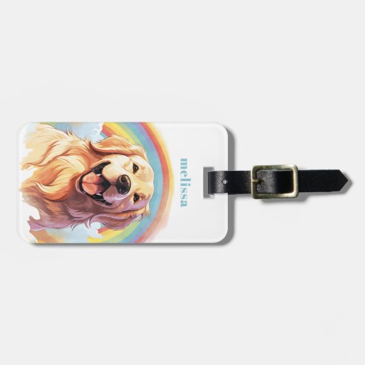 Golden Retriever Bagagelabels (Voorkant horizontaal)