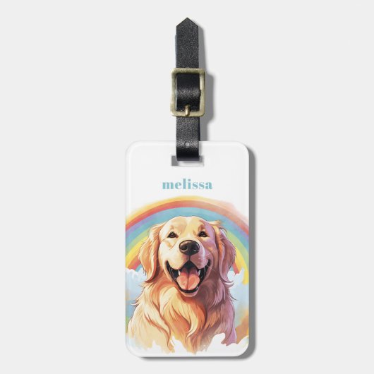 Golden Retriever Bagagelabels (Voorkant verticaal)