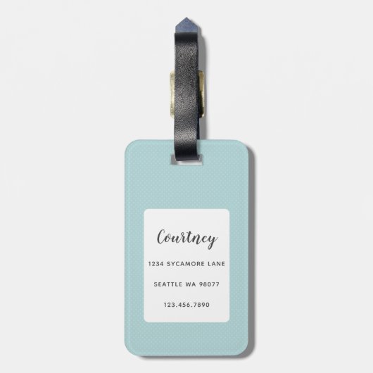 Golden Retriever Bagagelabels (Achterkant verticaal)