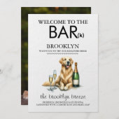 Golden Retriever Bar Menu (Voorkant / Achterkant)