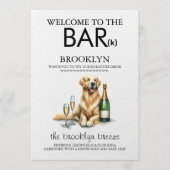 Golden Retriever Bar Menu (Voorkant)
