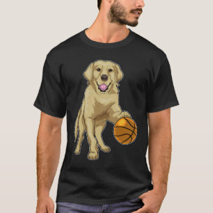 Golden Retriever Basketbalspeler Basketbal T-shirt