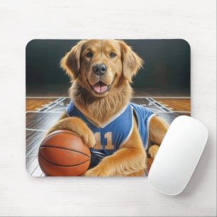 Golden Retriever basketbalspeler Muismat