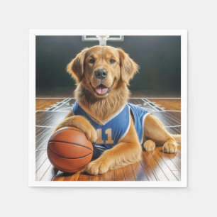 Golden Retriever basketbalspeler Servet