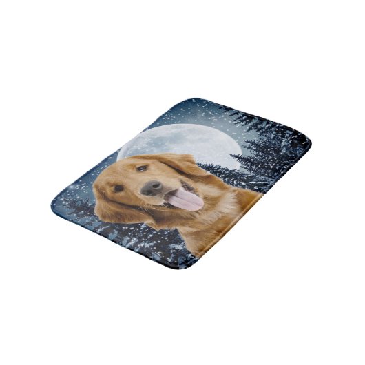 Golden Retriever Bath Mat (Gekanteld)