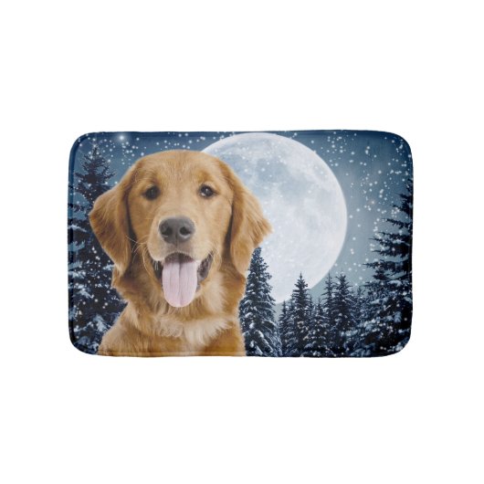 Golden Retriever Bath Mat (Voorkant)