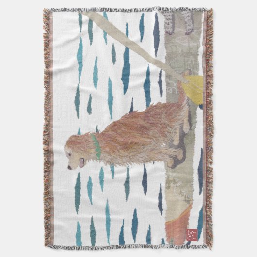 Golden Retriever, Beach Dog Deken (Voorkant Verticaal)