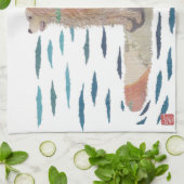 Golden Retriever, Beach Dog, Paddle Board Theedoek (Gevouwen)