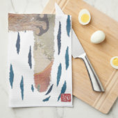 Golden Retriever, Beach Dog, Paddle Board Theedoek (Quarter Fold)