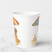 Golden Retriever Beach Dog Papieren Bekers (Rechts)