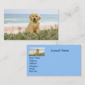 Golden Retriever Beach Grass Breeder Visitekaartje (Voorkant / Achterkant)