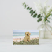Golden Retriever Beach Grass Breeder Visitekaartje (Staand voorkant)