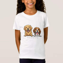 Golden Retriever & Beagle Best for animal lovers T-shirt