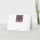 Golden Retriever Beagle en Bird Thanksgiving Feestdagen Kaart (Achterkant)