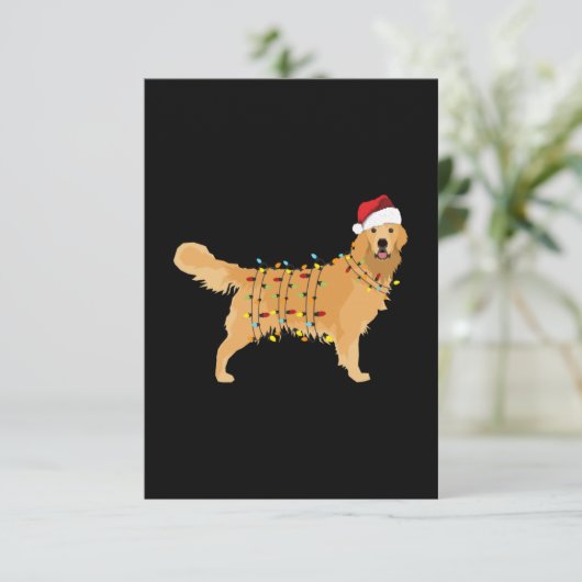 Golden Retriever Bedankkaart (Staand voorkant)