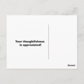 Golden Retriever Bedankt Briefkaart (Achterkant)