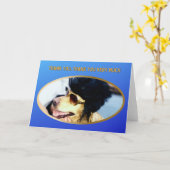 Golden Retriever bedankt. Hartelijk dank Kaart (Gele Bloem)