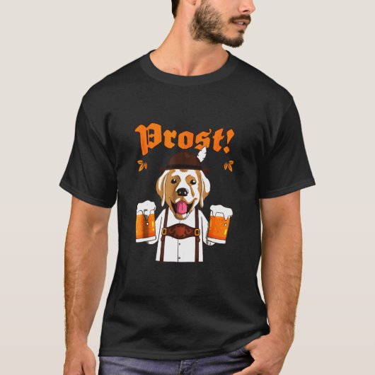 Golden Retriever Beer T-shirt (Voorkant)