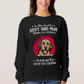 Golden Retriever Best Dog Mom Dogs Mothers Day Trui (Voorkant)