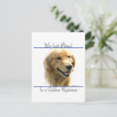Golden Retriever Beste Vriend 2 Briefkaart (Staand voorkant)
