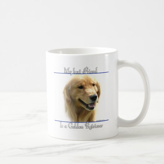 Golden Retriever Beste Vriend 2 Koffiemok (Rechts)