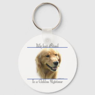 Golden Retriever Beste Vriend Sleutelhanger