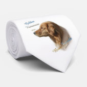 Golden Retriever Beste Vriend Stropdas (Opgerold)