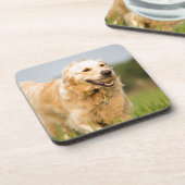 Golden Retriever Bier Onderzetter (Linkerzijde)