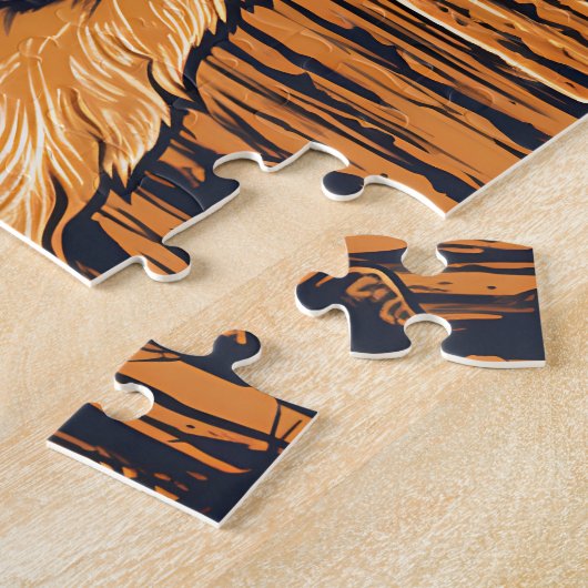 Golden-Retriever bij de Golden Gate Bridge Legpuzzel (Zijkant)