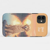 Golden Retriever bij Lake Case-Mate iPhone Case (Achterkant (horizontaal))