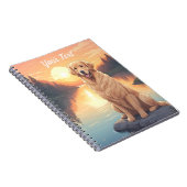 Golden Retriever bij Lake Notitieboek (Rechterzijde)