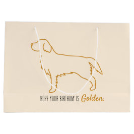 Golden Retriever Birthday Bag Groot Cadeauzakje
