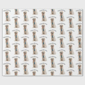 Golden Retriever Birthday Cadeaupapier (Vlak)