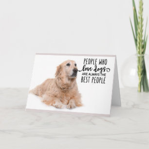 Golden Retriever Birthday Card Best People Kaart