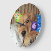 Golden Retriever Birthday Grote Klok (Hoek)