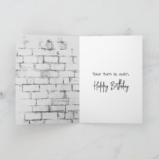 Golden Retriever Birthday Humor Kaart (Binnen)