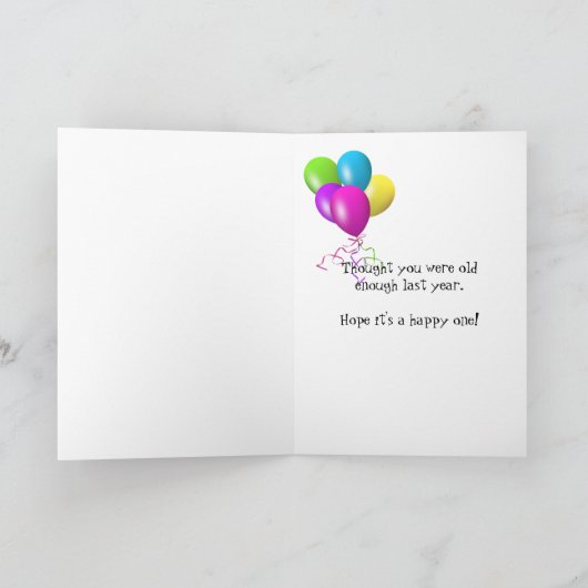 Golden Retriever Birthday Humor Kaart (Binnen)