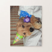 Golden Retriever Birthday Jigzaag Puzzle Legpuzzel (Verticaal)
