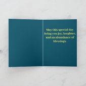 Golden Retriever Birthday Kaart (Binnen)