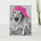 Golden Retriever Birthday Kaart (Voorkant)