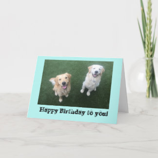 Golden Retriever Birthday-kaart Kaart