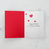 Golden Retriever Birthday Lipstick Kisses Kaart (Binnen)