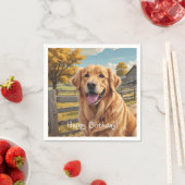 Golden Retriever Birthday Servet (Insitu)