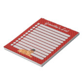 Golden Retriever Black Pet Dog List Notitieblok (Linkerzijde)