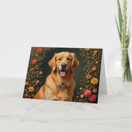 Golden Retriever Blank Kaart